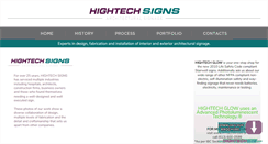 Desktop Screenshot of hightechsignscincinnati.com